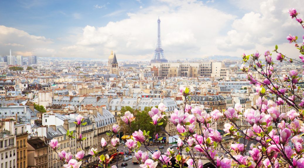 Romantic view of Paris